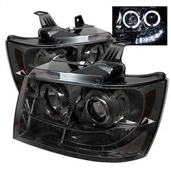 Spyder Auto - Spyder Auto 5009661 LED Halo Projector Headlights Chrome/Smoked - Image 1
