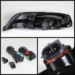 Spyder Auto - Spyder Auto 5070432 Black/Clear Fog Lights w/Switch for 12-13 Honda Civic - Image 2