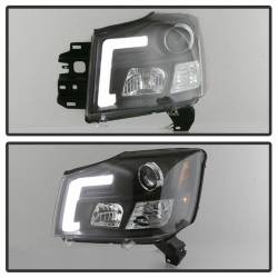 Spyder Auto - Spyder 5085504 LED Bar Headlights Black/Clear for 04-15 Armada/Pathfinder/Titan - Image 7