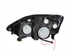 Anzo USA - Anzo USA 121057 Black Projector Headlight Set w/LED Halo for 02-04 Honda Civic - Image 2