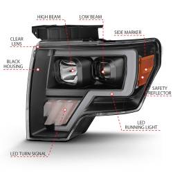 Anzo USA - Anzo USA 111445 Projector Headlight Set for 09-14 F150 - Image 4