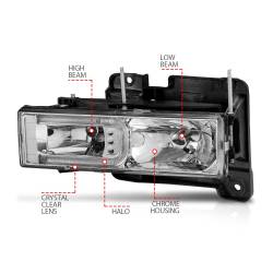 Anzo USA - Anzo USA 111499 Crystal Headlight Set - Image 4