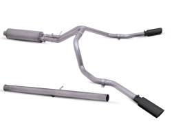 Gibson Performance Exhaust - Gibson Performance 65712B Black Elite Cat-Back Dual Extreme Exhaust System - Image 1