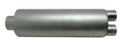 Gibson Performance Exhaust - Gibson Exhaust 758216S SFT Superflow Round Muffler Center In Dual Out - Image 1