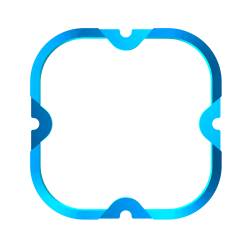 KC Hilites - KC HiLiTES 30572 Bezel Ring Flex Era-4 Blue 1PC - Image 1