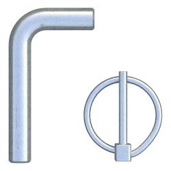 CURT - CURT 19250 Replacement Gooseneck Safety Chain Anchor Pins for 60617 - Image 1