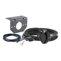 CURT - CURT 58981 Dinghy Towing Electrical Adapter 4-Way Flat Vehicle To 6-Way Round - Image 1