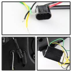 Spyder Auto - Spyder Auto 5086228 Projector Headlights Version 2 Switch Back Light Bar Black - Image 3