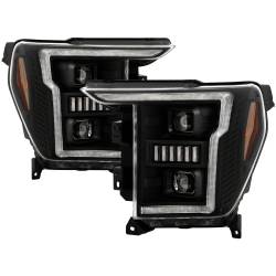 Spyder Auto - Spyder Auto 5088710 Projector Headlights Sequential LED Turn Signal Lights Blk - Image 1