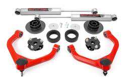 Rough Country Suspension Systems - Rough Country 31230RED 3" N3 Suspension Lift Kit for 12-18 RAM 1500/Classic 4WD - Image 1