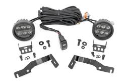 Rough Country Suspension Systems - Rough Country 72106 A-Pillar 3.5" LED Ditch Light Kit-Spot for 24-26 Tacoma - Image 2