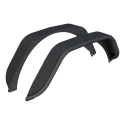 ARIES - Jeep Wrangler JL Black Aluminum Rear Fender Flares - Image 1