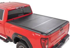 Rough Country Suspension Systems - Rough Country 47120651B Lo-Pro Hard Folding Tonneau Cover 20-26 Silv/Sierra 6.9' - Image 1