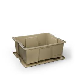 DECKED - CargoGlide A0041-DBIN-TAN Payloader 32 D-Co Bin w/Snap-On Lid Tan - Image 1