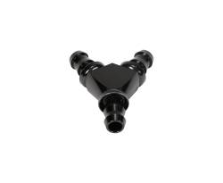 Fleece Performance - Fleece FPE-FIT-Y08-BLK 1/2" Black Aluminum Y Barbed Fitting -8 Pushlock Hose - Image 2
