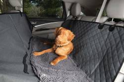 DGS Pet Products - DGS Pet Products DGSDDCARSC19 Dirty Dog 3-in-1 Car Seat Cover & Hammock Black - Image 2