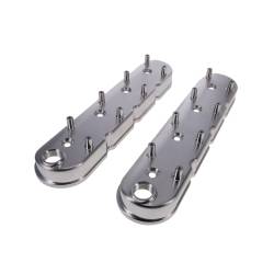 Top Street Performance - Top Street JM8082-4 TSP V Series GM LS Natural Billet Aluminum Valve Covers - Image 1