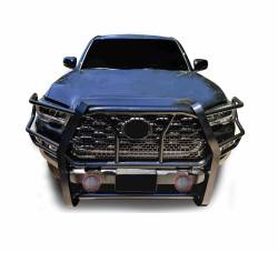 Black Horse Off Road - Black Horse RU-TOTA16-B-PLFR HD Grille Guard w/5.3" LEDs for 16-23 Toyota Tacoma - Image 2