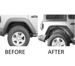Black Horse Off Road - Black Horse TFFJL4 F/R Set Inner Fender Flares Liners for 18+ Jeep Wrangler JL - Image 2