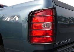 Black Horse Off Road - Black Horse 7GMSLA Black Taillight Guards for Silverado 1500/2500HD/3500 - Image 2