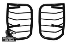 Black Horse Off Road - Black Horse 7TN15A Black Taillight Guards for 96-02 Toyota 4Runner - Image 1