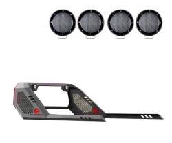 Black Horse Off Road - Black Horse VIRB09B-PLFB Black Vigor Roll Bar w/LED's for 20-25 Jeep Gladiator - Image 2