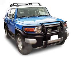 Black Horse Off Road - Black Horse 17A098600MA-PLB Black Grille Guard w/LED for 07-14 Toyota FJ Cruiser - Image 2