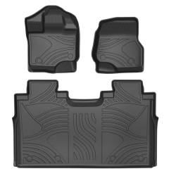 Black Horse Off Road - Black Horse FMFF115 Totaliner HD Anti-Skid Floor Mat Rug Liner 15-22 Ford F150 - Image 1