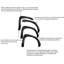Black Horse Off Road - Black Horse FOERA02L OE Factory Style Fender Flares Blk 02-08 RAM 1500-2500-3500 - Image 2