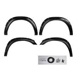 Black Horse Off Road - Black Horse FPSRA09T FENDER FLARES RIVETED Style Black for 10-18 RAM 2500-3500 - Image 1