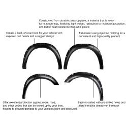 Black Horse Off Road - Black Horse FPSRA19 FENDER FLARES RIVETED Style Black for 19-24 RAM 2500-3500 - Image 2