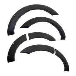 Black Horse Off Road - Black Horse FPSRA19T FENDER FLARES RIVETED Style Black for 19-22 RAM 2500-3500 - Image 1