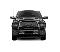 Black Horse Off Road - Black Horse RU-DORA09-B-PLB Rugged HD Grille Guard w/7.0" Black LED for RAM 1500 - Image 2