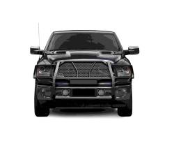 Black Horse Off Road - Black Horse RU-DORA09-B-PLFB Rugged HD Grille Guard w/5.3"LED for RAM 1500 - Image 2