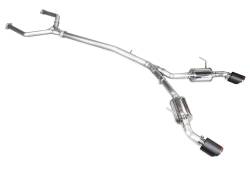 Stillen - Stillen 504450 SS Cat Back Exhaust Carbon Fiber Tips for 16-24 Infiniti Q50 3.0t - Image 1