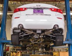 Stillen - Stillen 504450 SS Cat Back Exhaust Carbon Fiber Tips for 16-24 Infiniti Q50 3.0t - Image 6