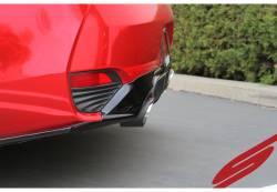 Stillen - Stillen 504454 Cat-Back Exhaust Carbon Fiber Tips for 17-22 Infiniti Q60 3.0t - Image 2