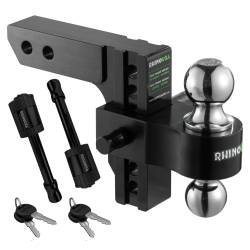 Rhino USA - Rhino USA RG-HTDROP2-BLK 6" Heavy Duty Drop Hitch 2" Black - Image 1