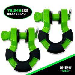 Rhino USA - Rhino USA SUPERSHACK-GRN 8t Super Shackle 2pc Green - Image 1