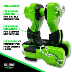 Rhino USA - Rhino USA SUPERSHACK-GRN 8t Super Shackle 2pc Green - Image 2