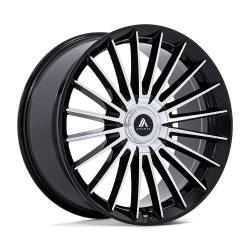 Asanti - Asanti Black AB048 VICEROY 20x9 BLANK 15mm Gloss Black/Machined AB048BD20900M15 - Image 1