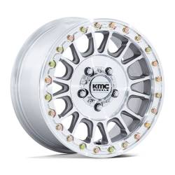 KMC Powersports - KMC Powersports KS239 IMPACT BEADLOCK 15x7 4x156 38mm Silver KS239DX15704438 - Image 1