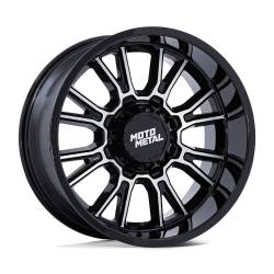 Moto Metal - Moto Metal MO810 17x9 BLANK 1mm Gloss Black/Machined MO810BD17900001 - Image 1
