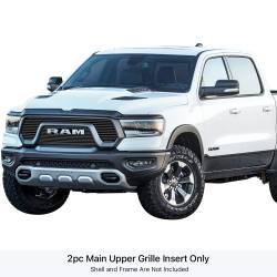 APS - APS Stainless Billet Grille Black for 19-24 RAM 1500 Rebel GR04FEB03J - Image 1