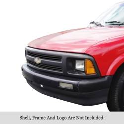 APS - APS Stainless Billet Grille Black 94-97 Chevrolet S10/Blazer 2DR GR03FEG16J - Image 1