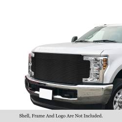 APS - APS Stainless Billet Grille Black 17-19 Ford Super Duty GR06HFC63J - Image 1