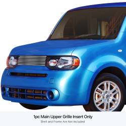 APS - APS Stainless Billet Grille Black for 09-14 Nissan Cube GR14HFF38S - Image 1