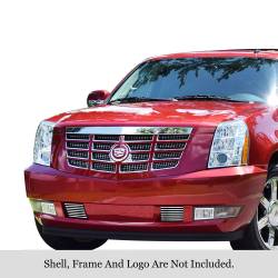 APS - APS Stainless Billet Bumper Grille Polish 07-14 Cadillac Escalade GR01FFD82S - Image 1
