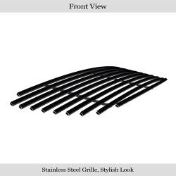 APS - APS Stainless Billet Grille Black for 03-04 Toyota Corolla GR20HEC86J - Image 2