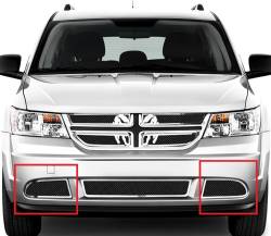 APS - APS Wire Mesh Fog Light Grilles Polish/Black GR04GFH78C - Image 1
